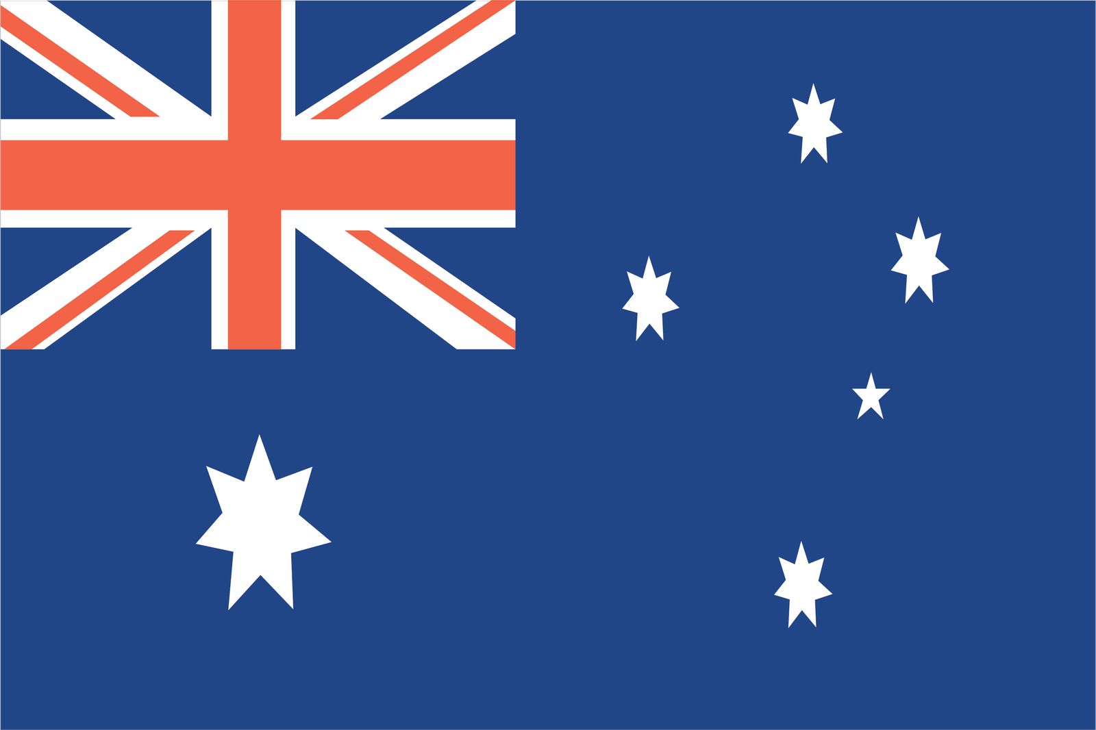 Australien Flagga - Klistermärke