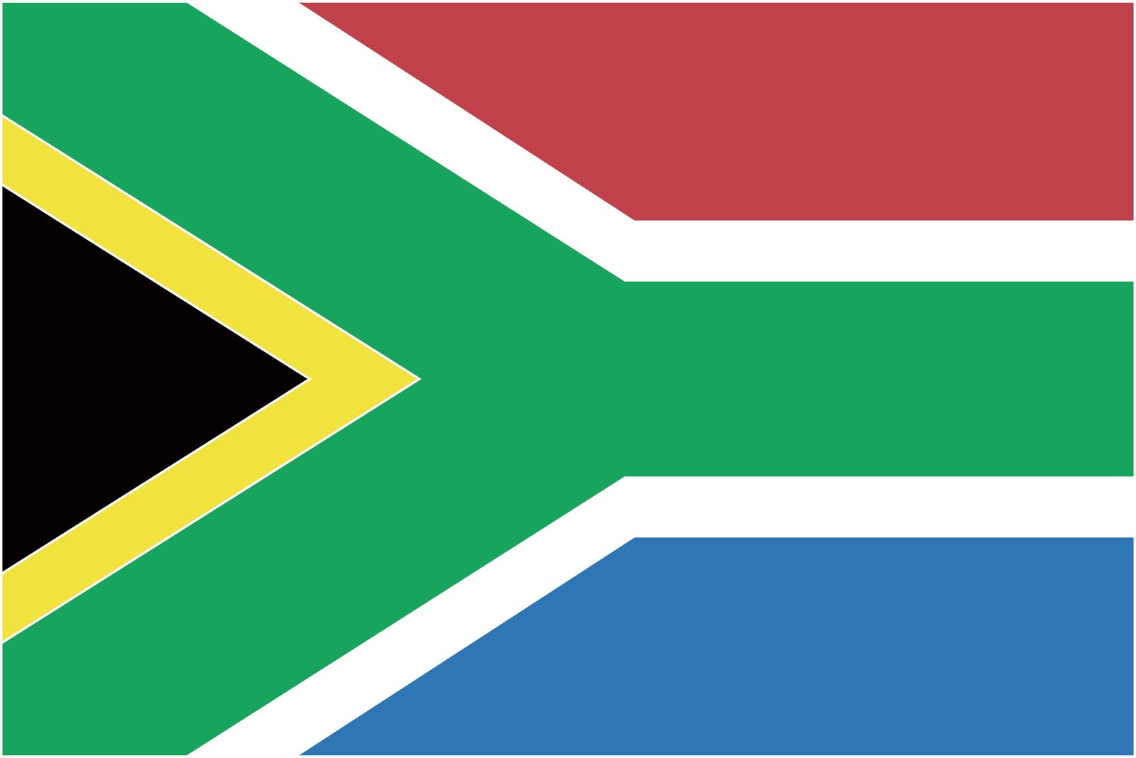 Sydafrika Flagga - Klistermärke