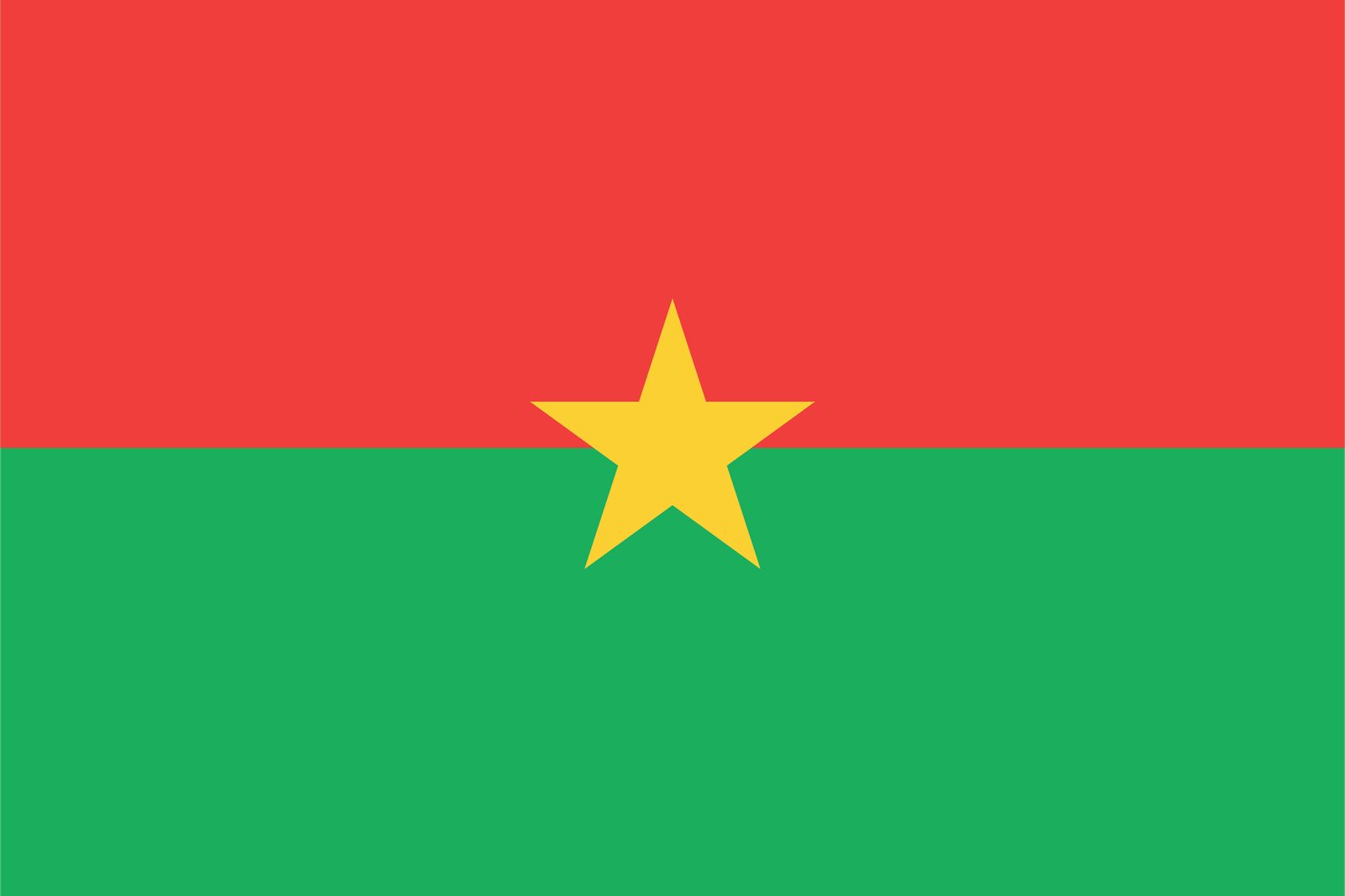 Burkina Faso-flagga - Klistermärke