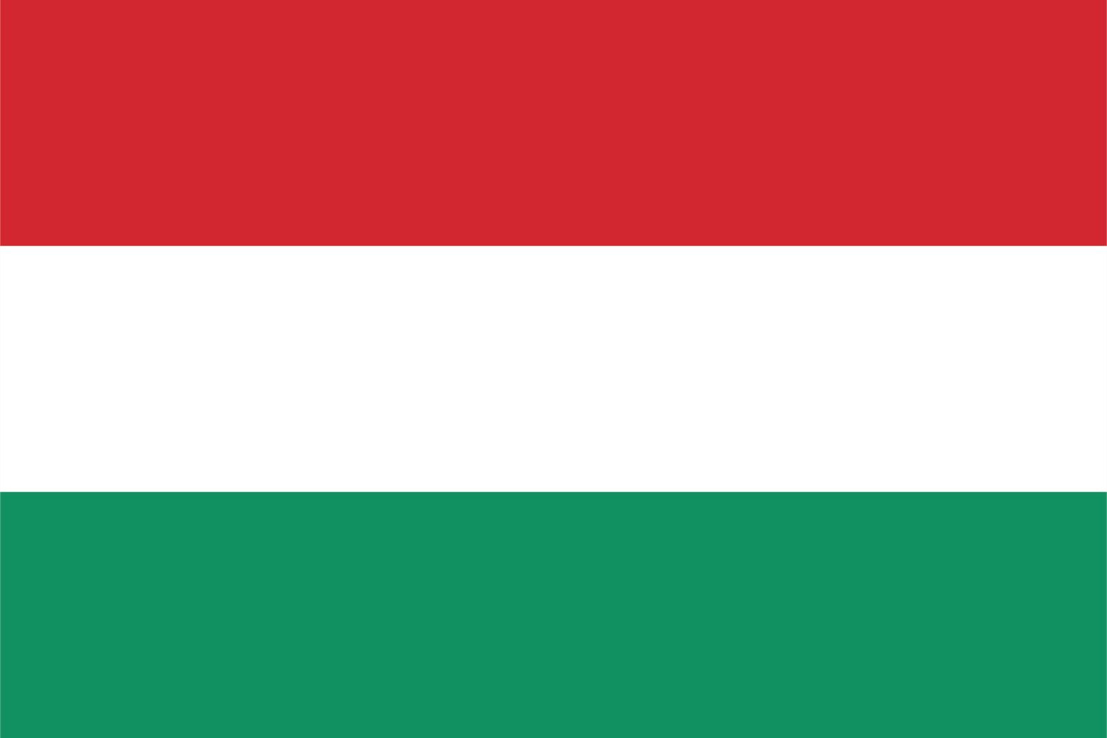 Ungern Flagga - Klistermärke