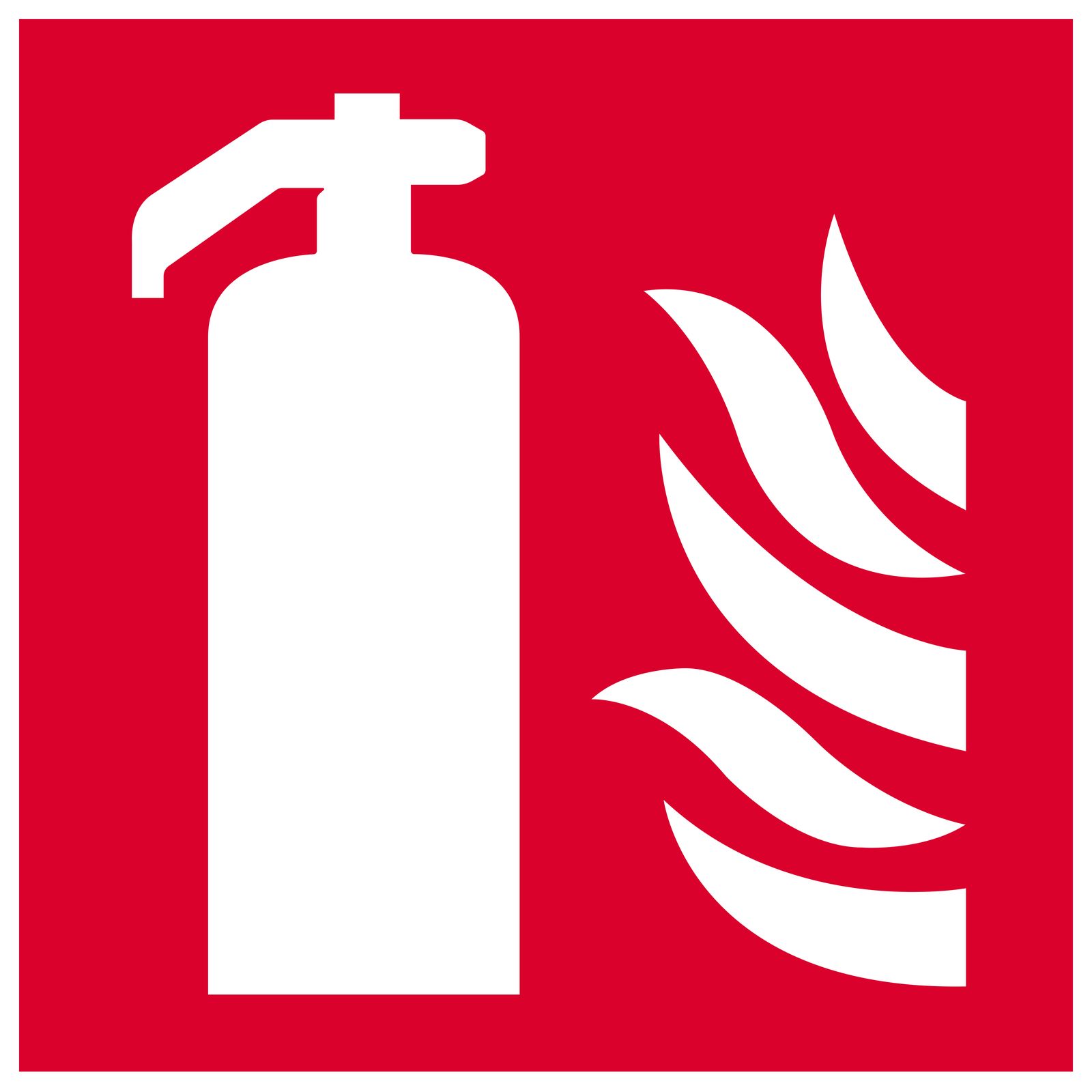 Klistermärke - Brandsläckarskylt