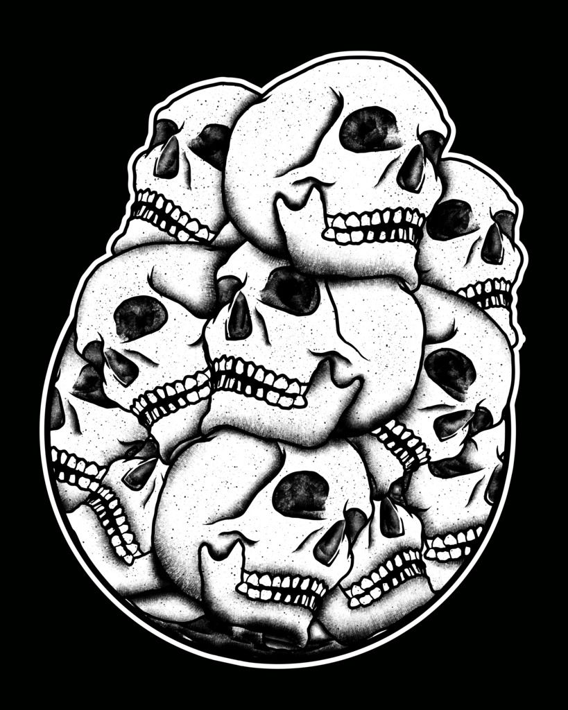 Sticker - Skallhög Design