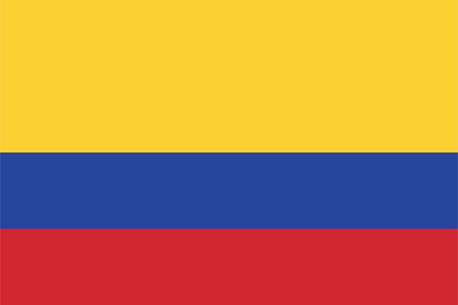 Colombia Flagga - Klistermärke