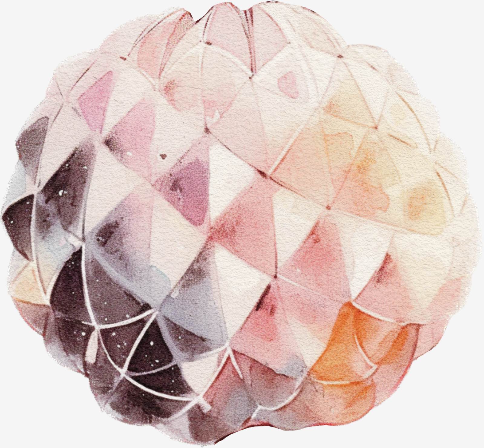 Abstrakt Geometrisk Konst Klistermärke