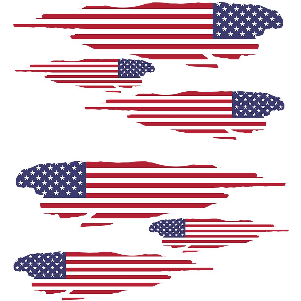 USA-flagga - Klistermärke