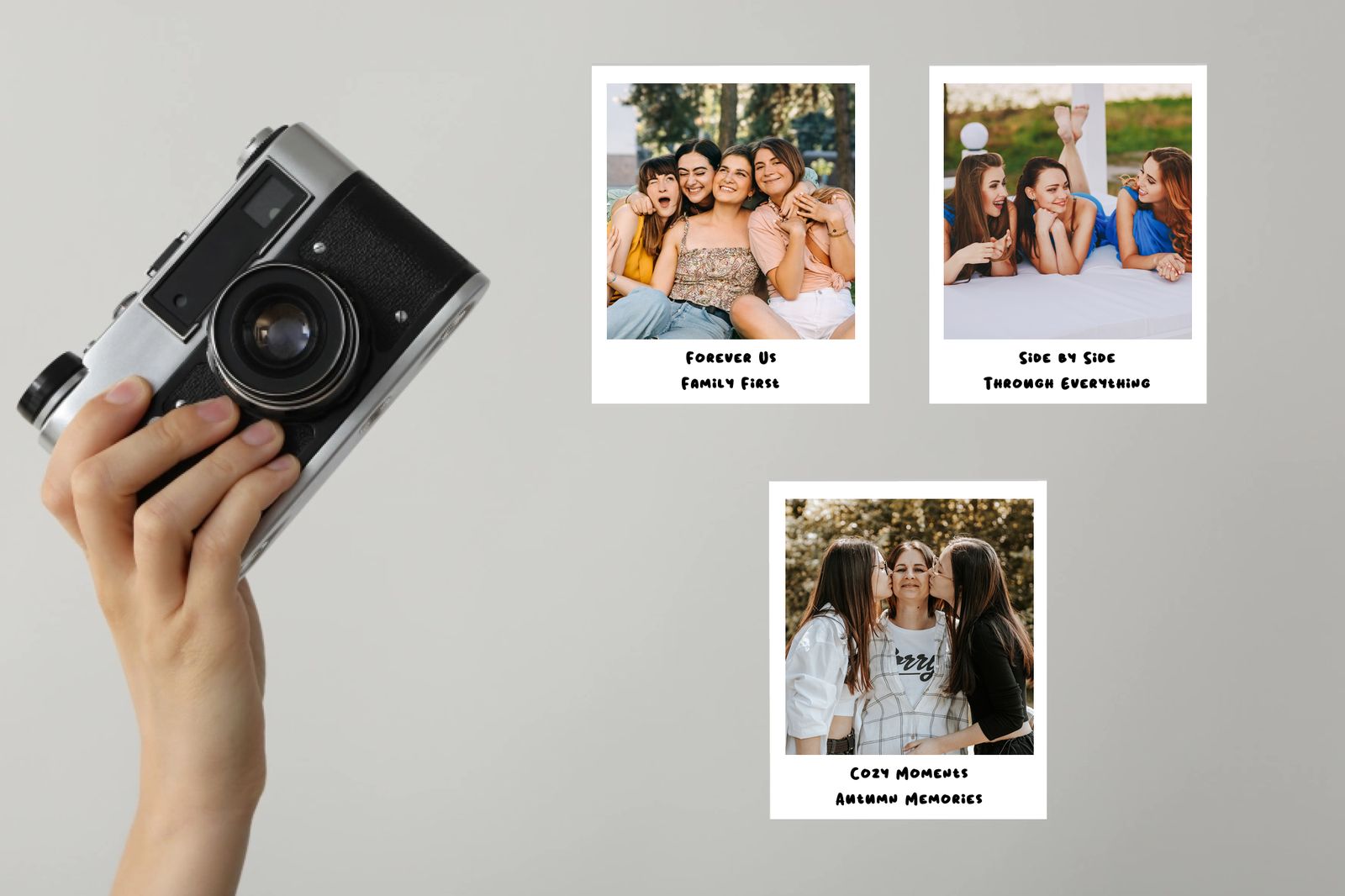 Polaroid klistermärken stora 10,8x8,8 cm - 30-pack