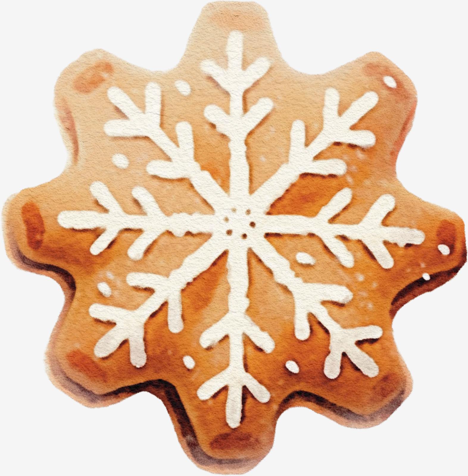 Snöflinga Kaka Klistermärke