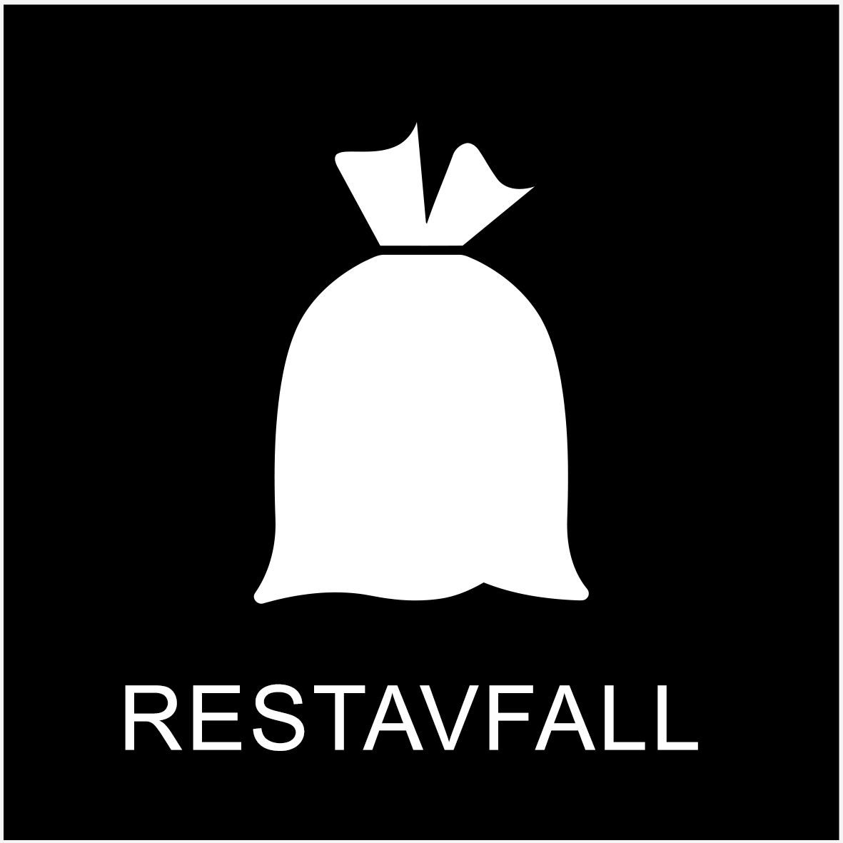 Sticker - Restavfall