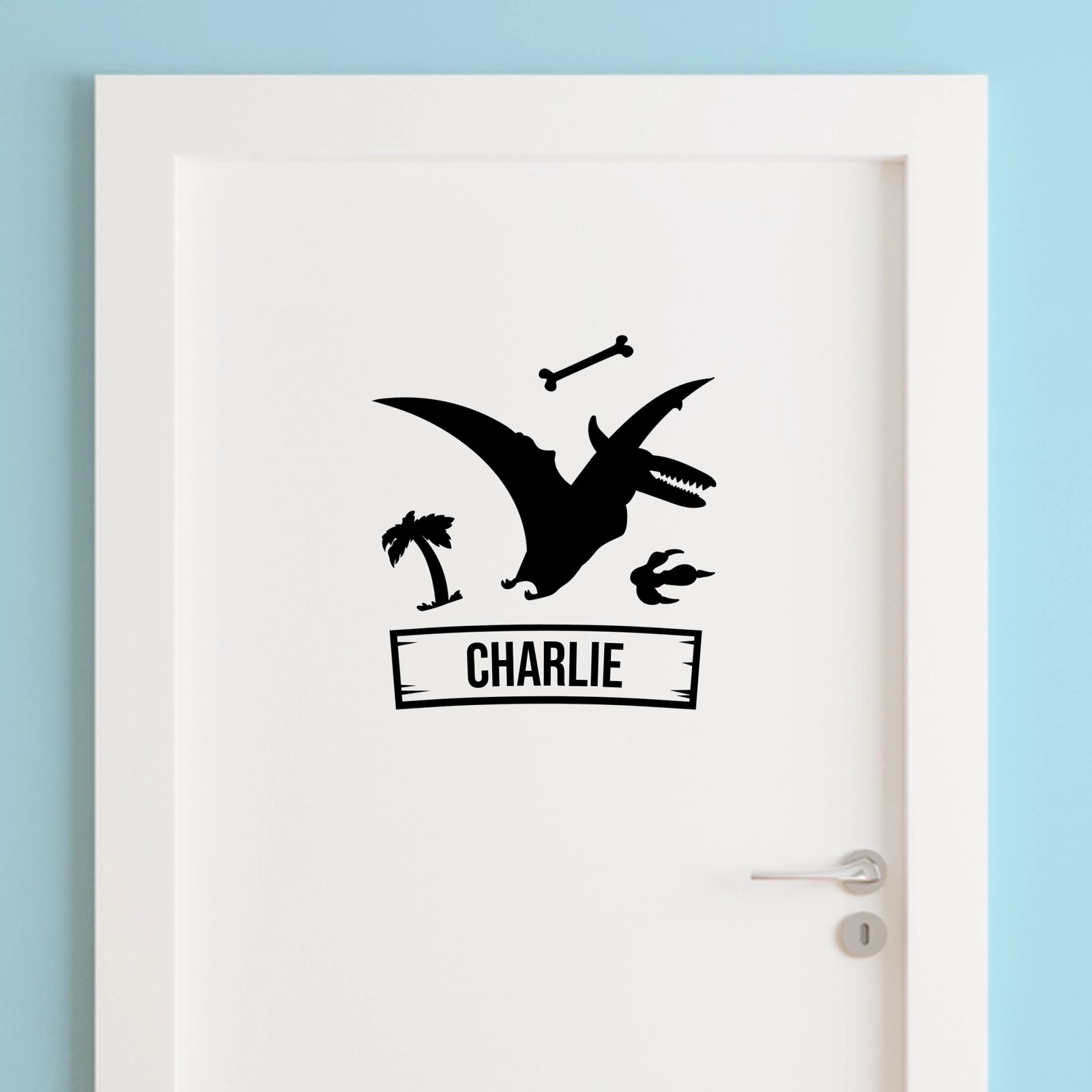 Dörrdekal - Dinosauriedesign