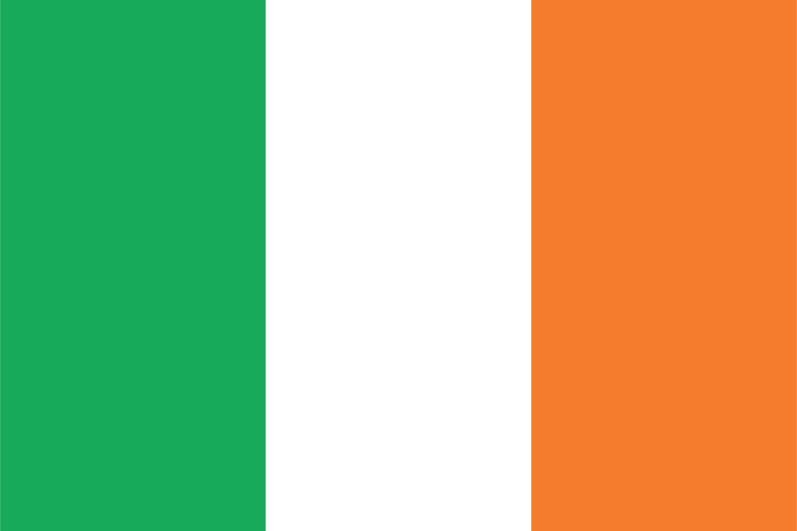 Irland Flagga - Klistermärke