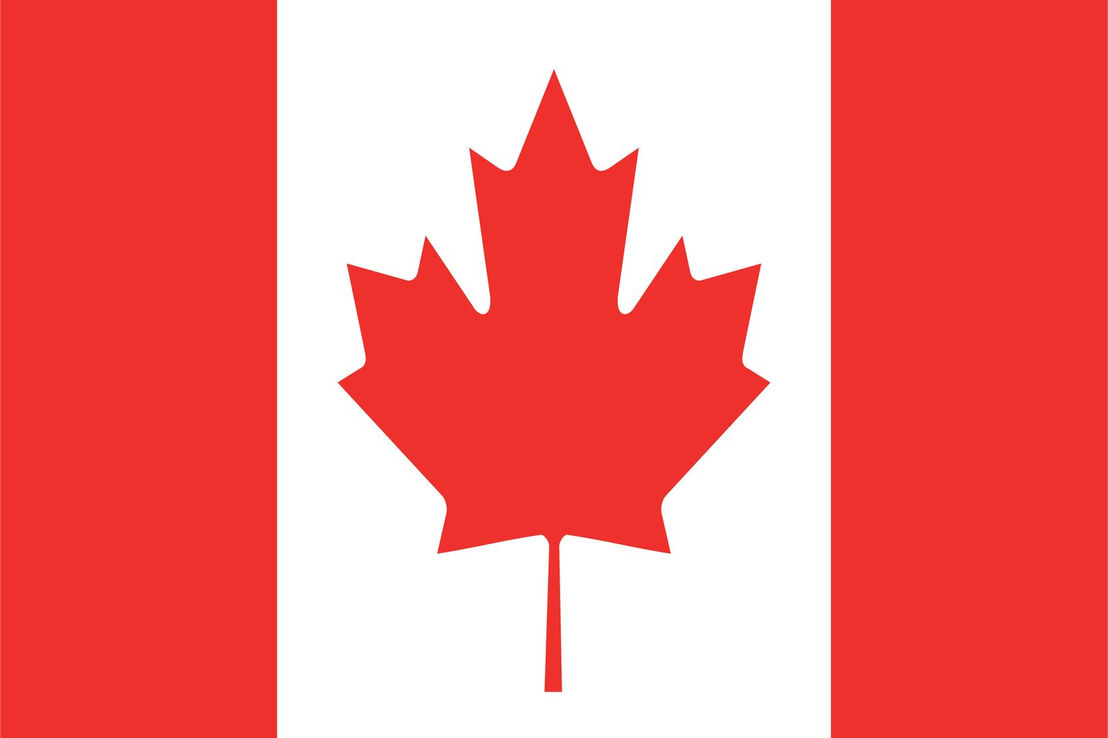 Kanada Flagga - Klistermärke