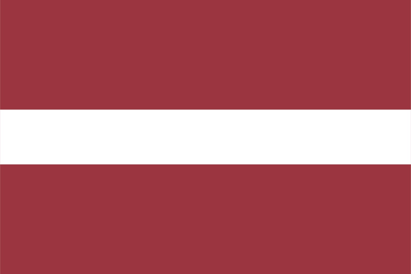 Lettland Flagga - Klistermärke