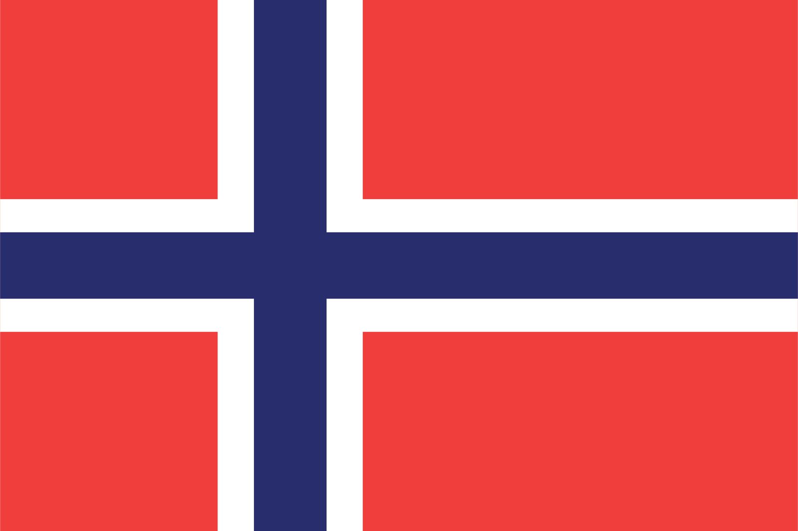 Norgeflagga - Klistermärke