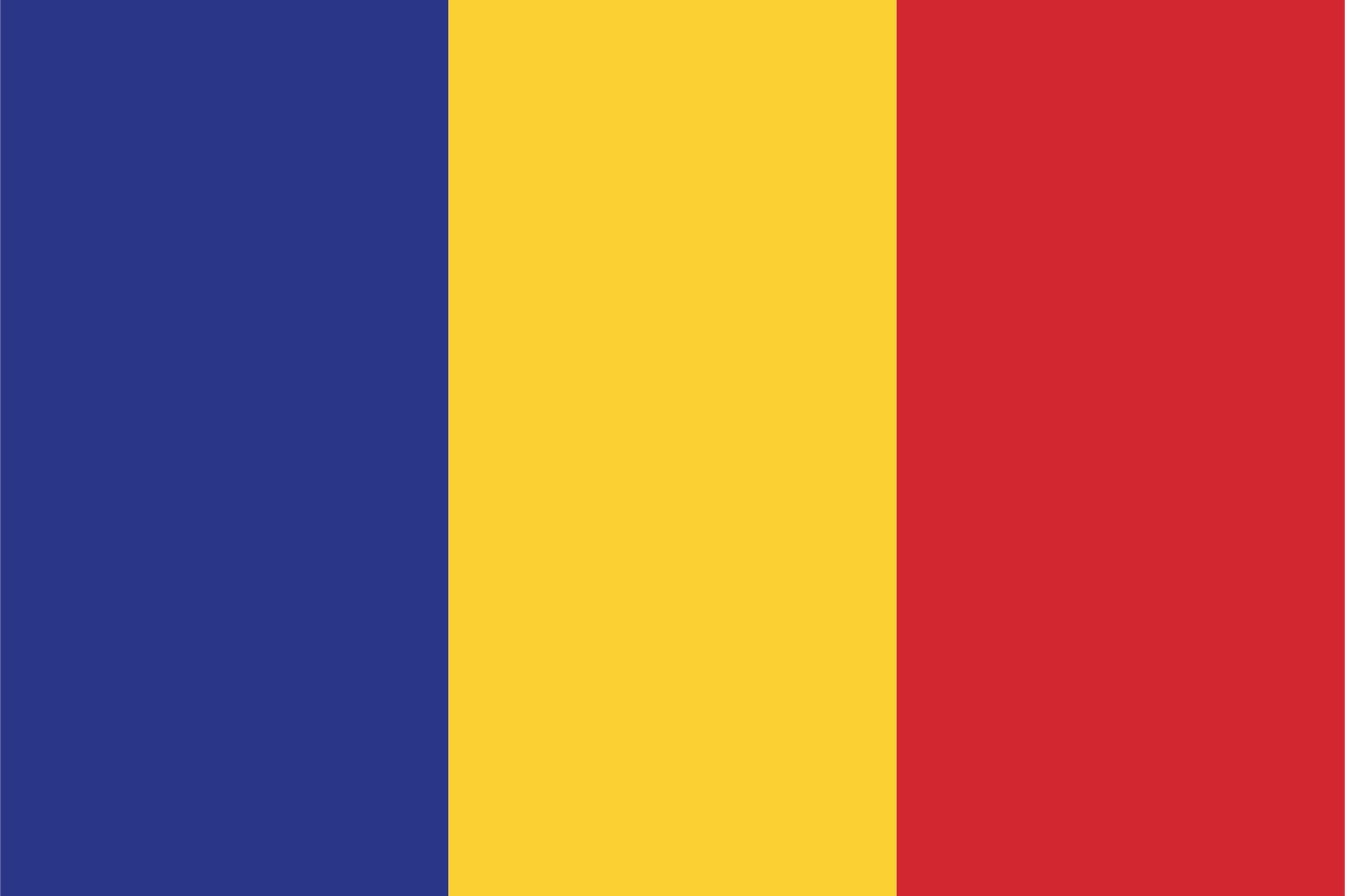 Rumänienflagga - Sticker