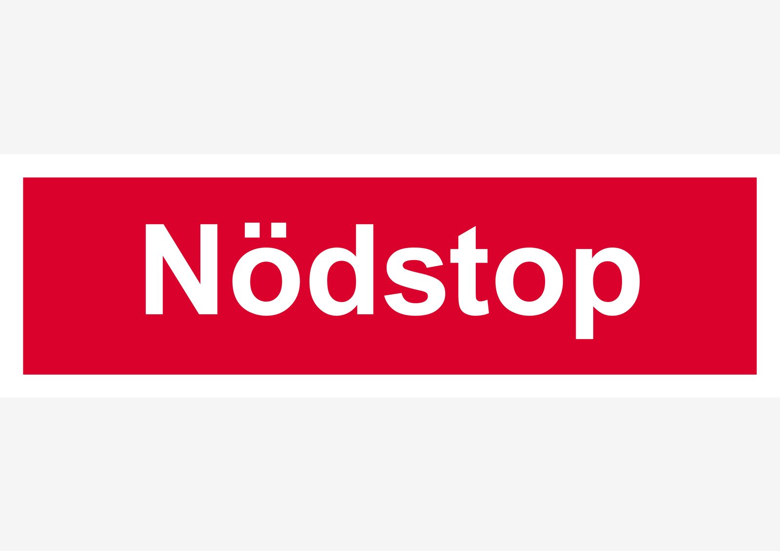 Sticker - Nödstopp