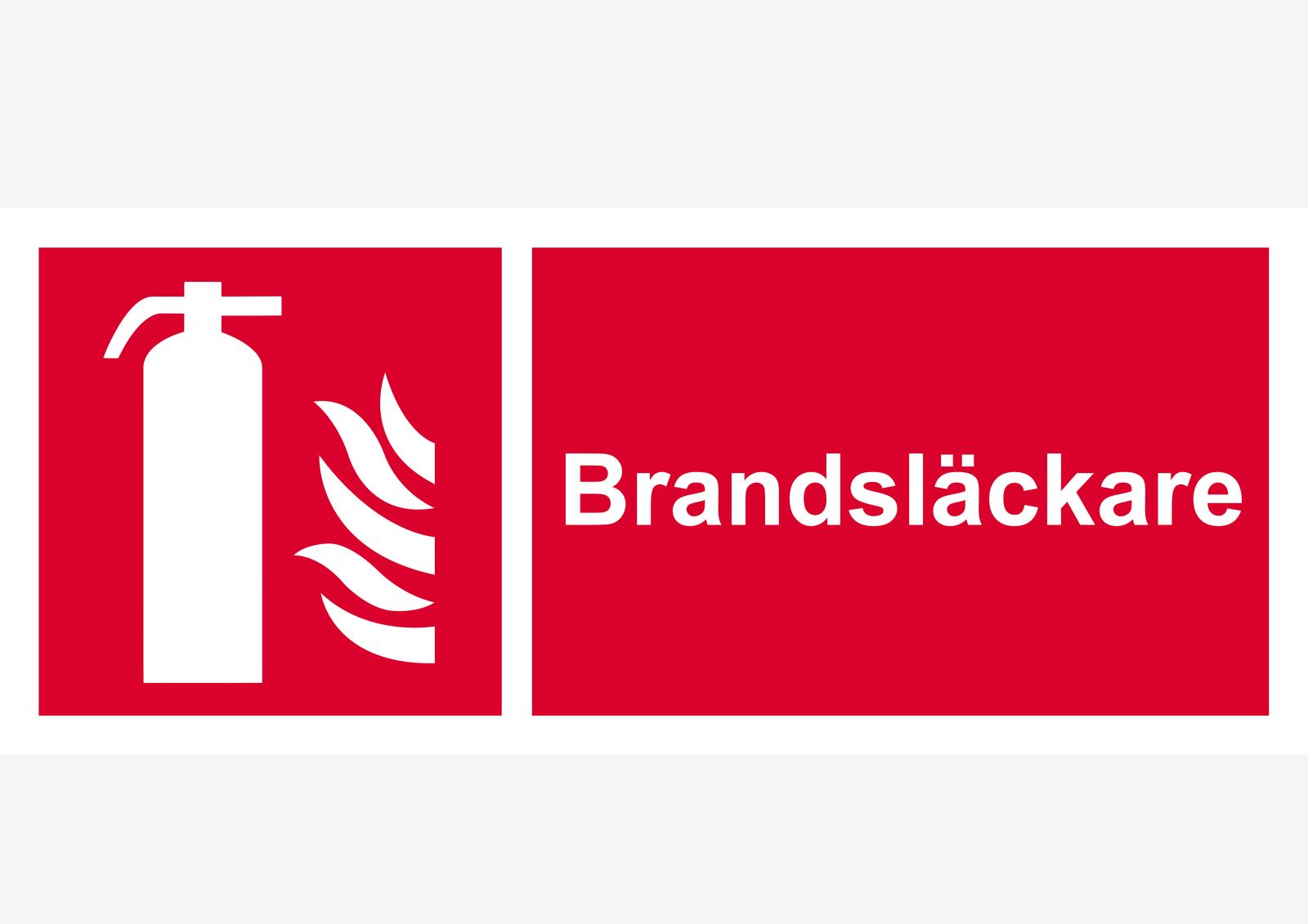 Sticker - Brandsläckare Skylt