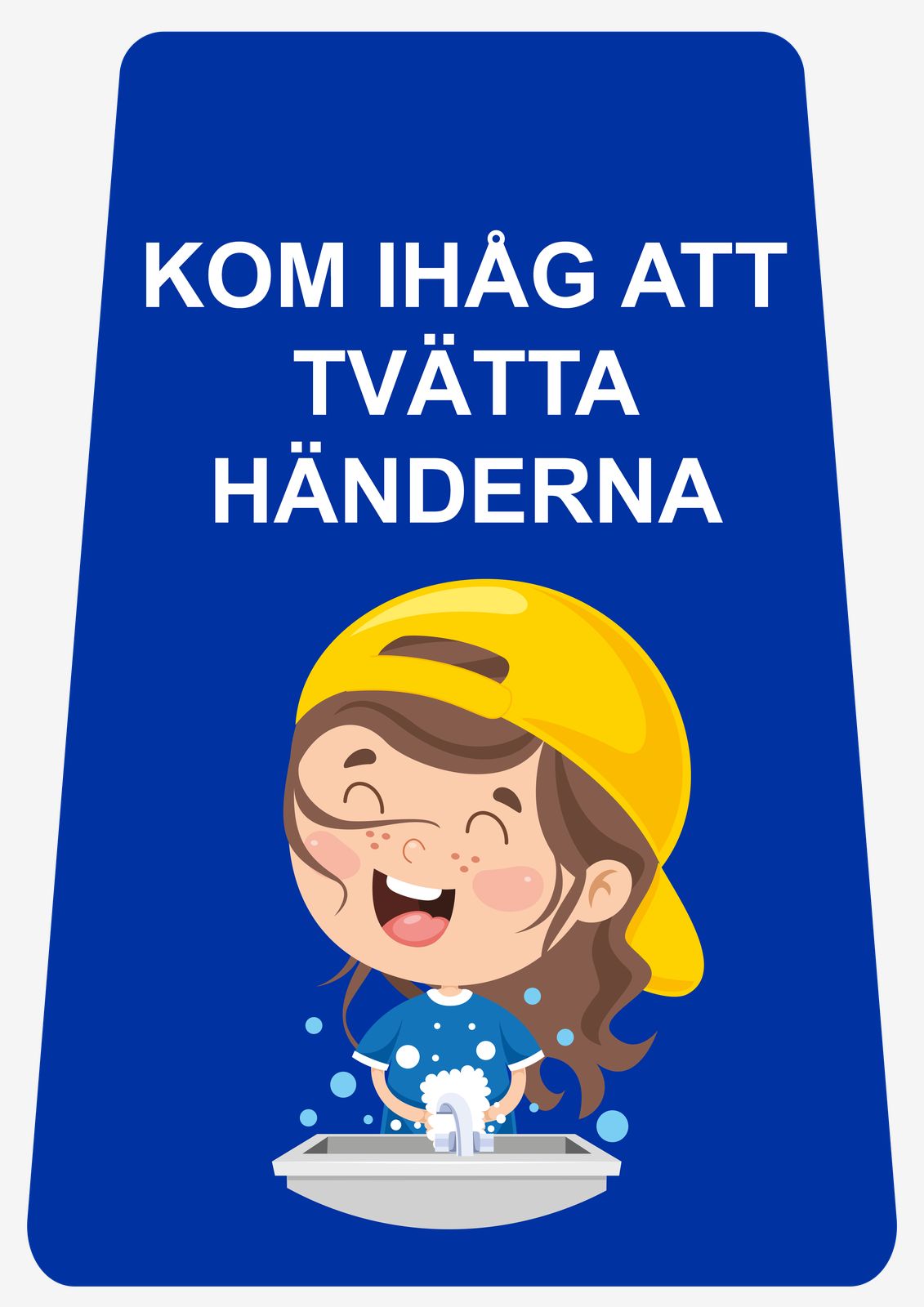 Sticker - Kom ihåg att Tvätta Händerna