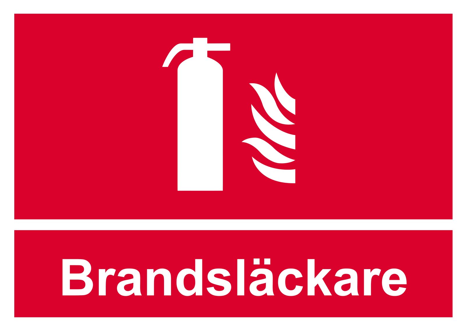 Sticker - Brandsläckare