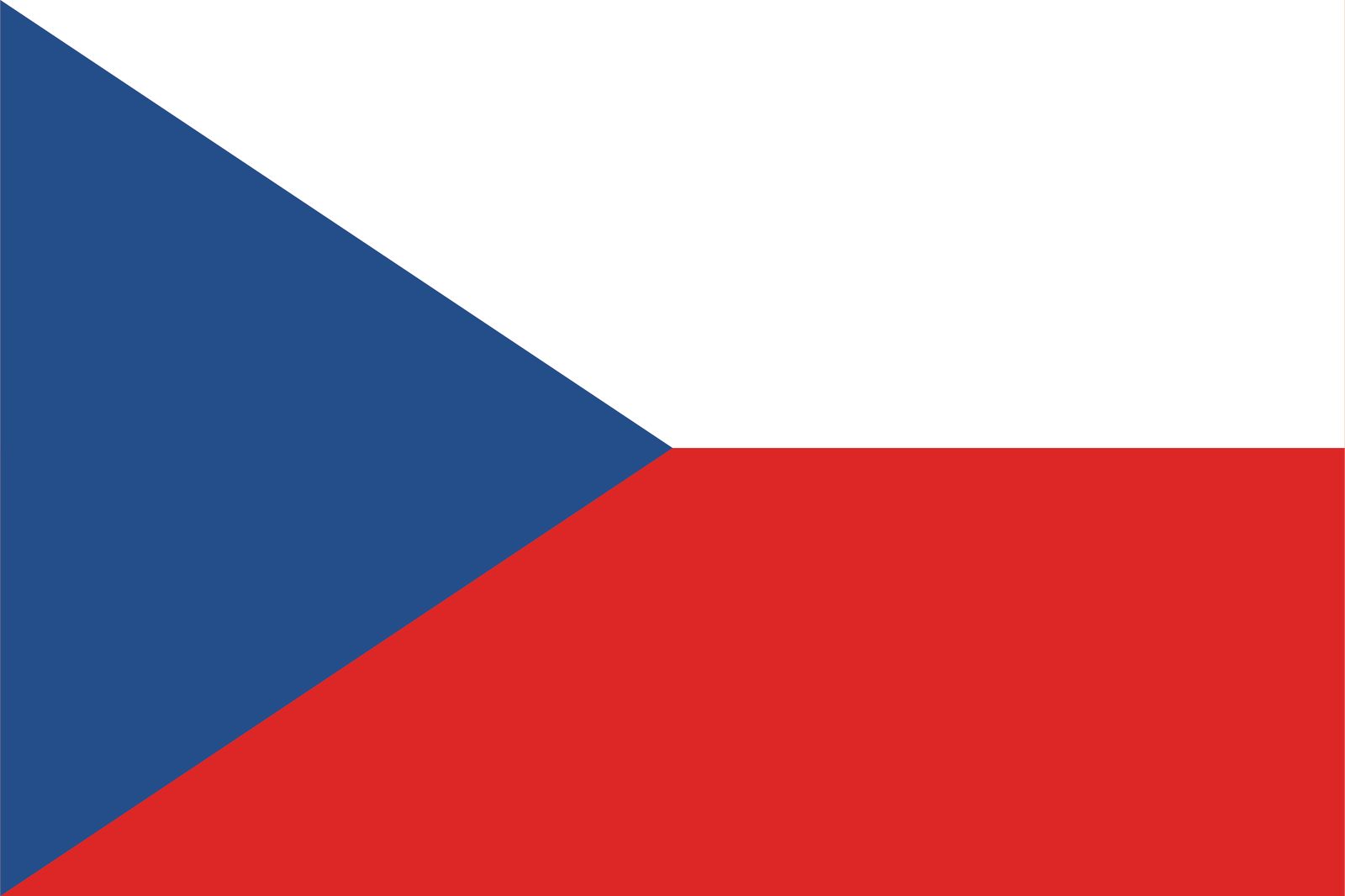Tjeckiska Republiken Flagg - Klistermärke