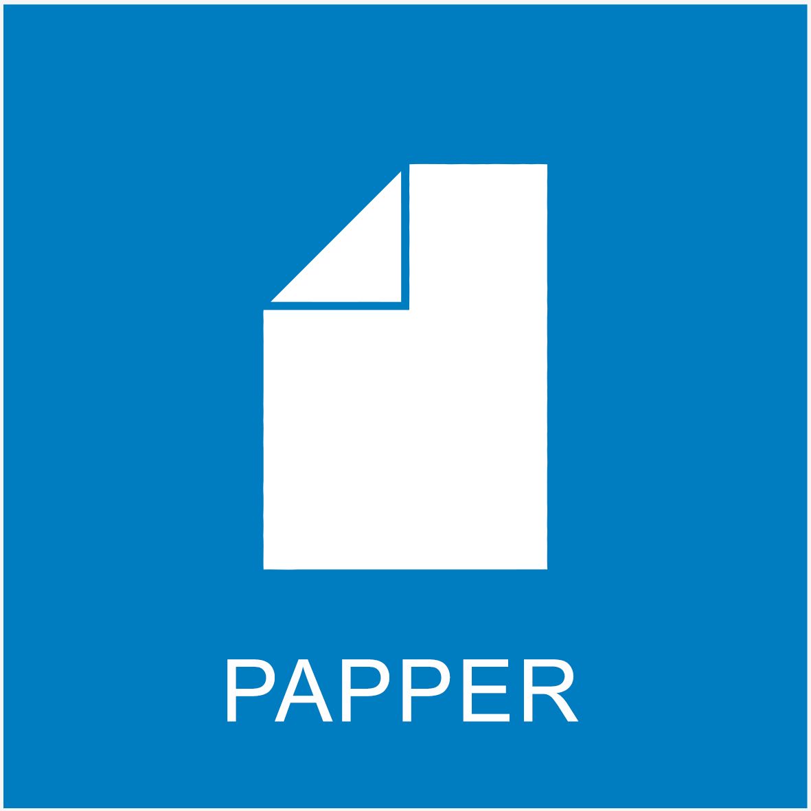 Klistermärke – Papper