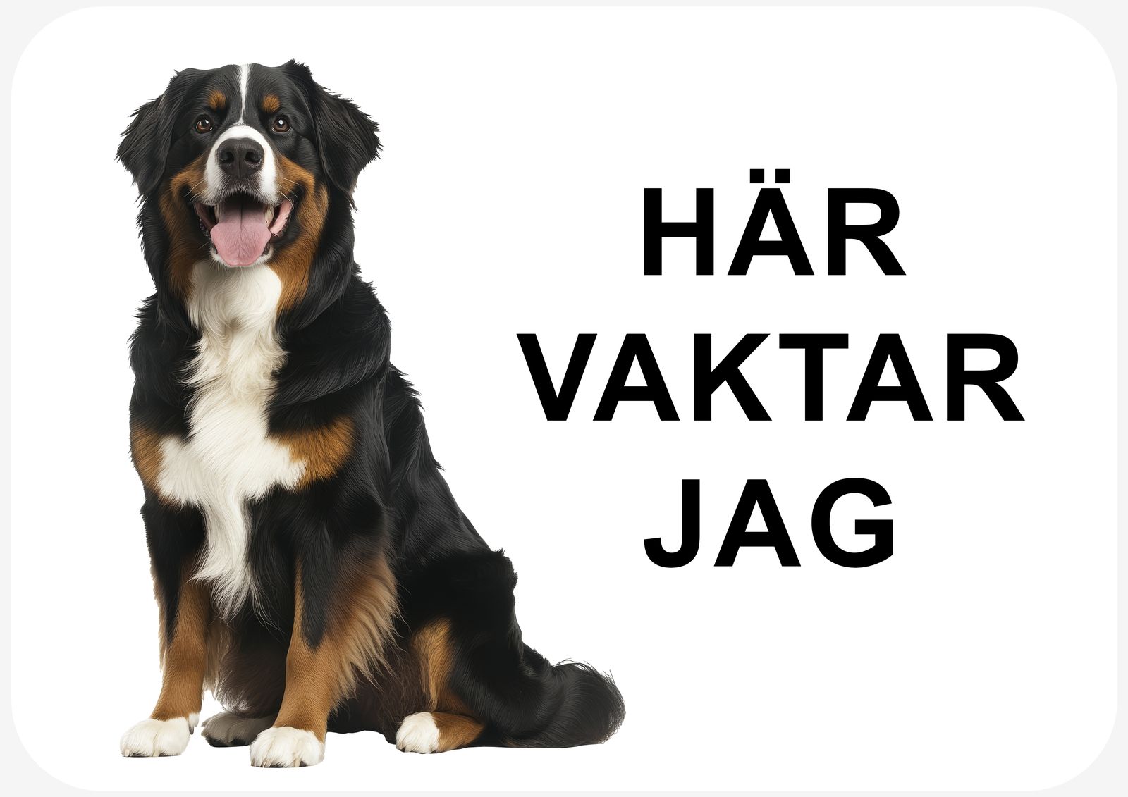Klistermärke - Vaktas Av Mig