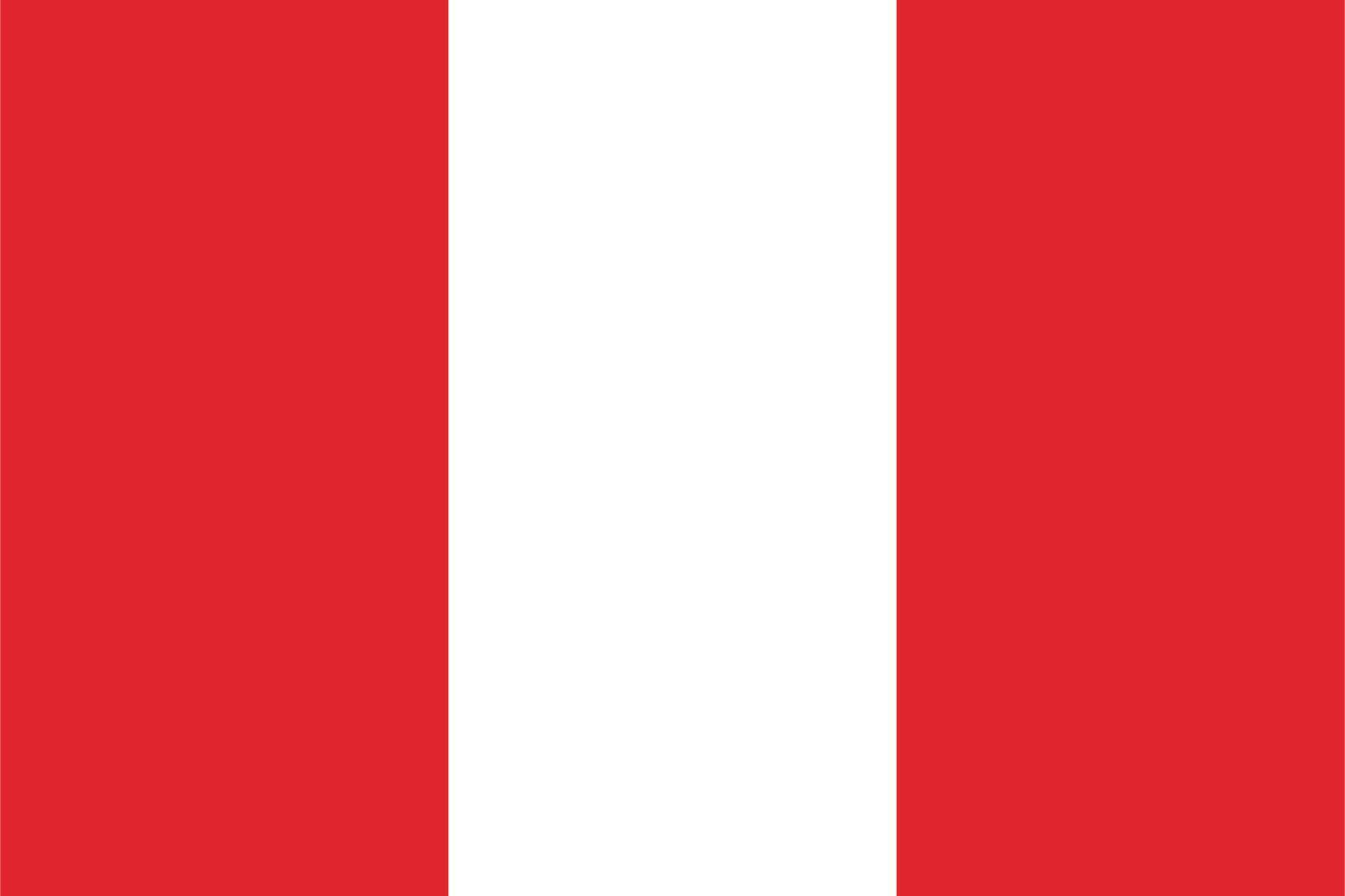 Peru Flagga - Klistermärke