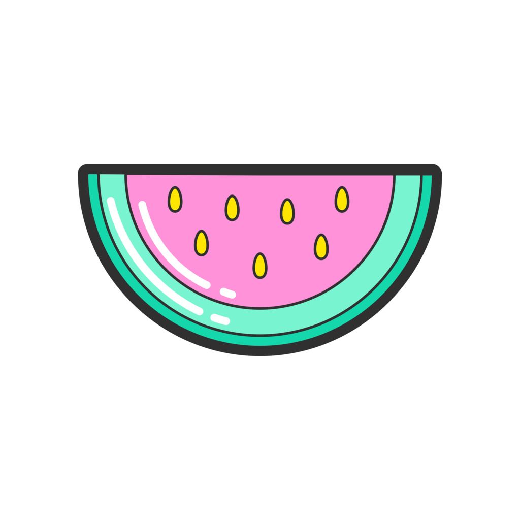 Stickers - Vattenmelon Skiva