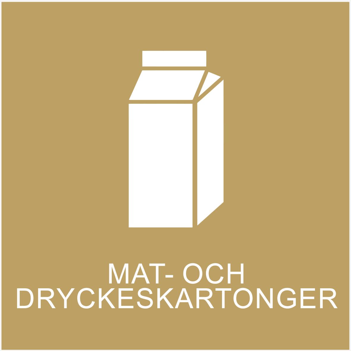 Klistermärke - Mat- och Dryckeskartonger