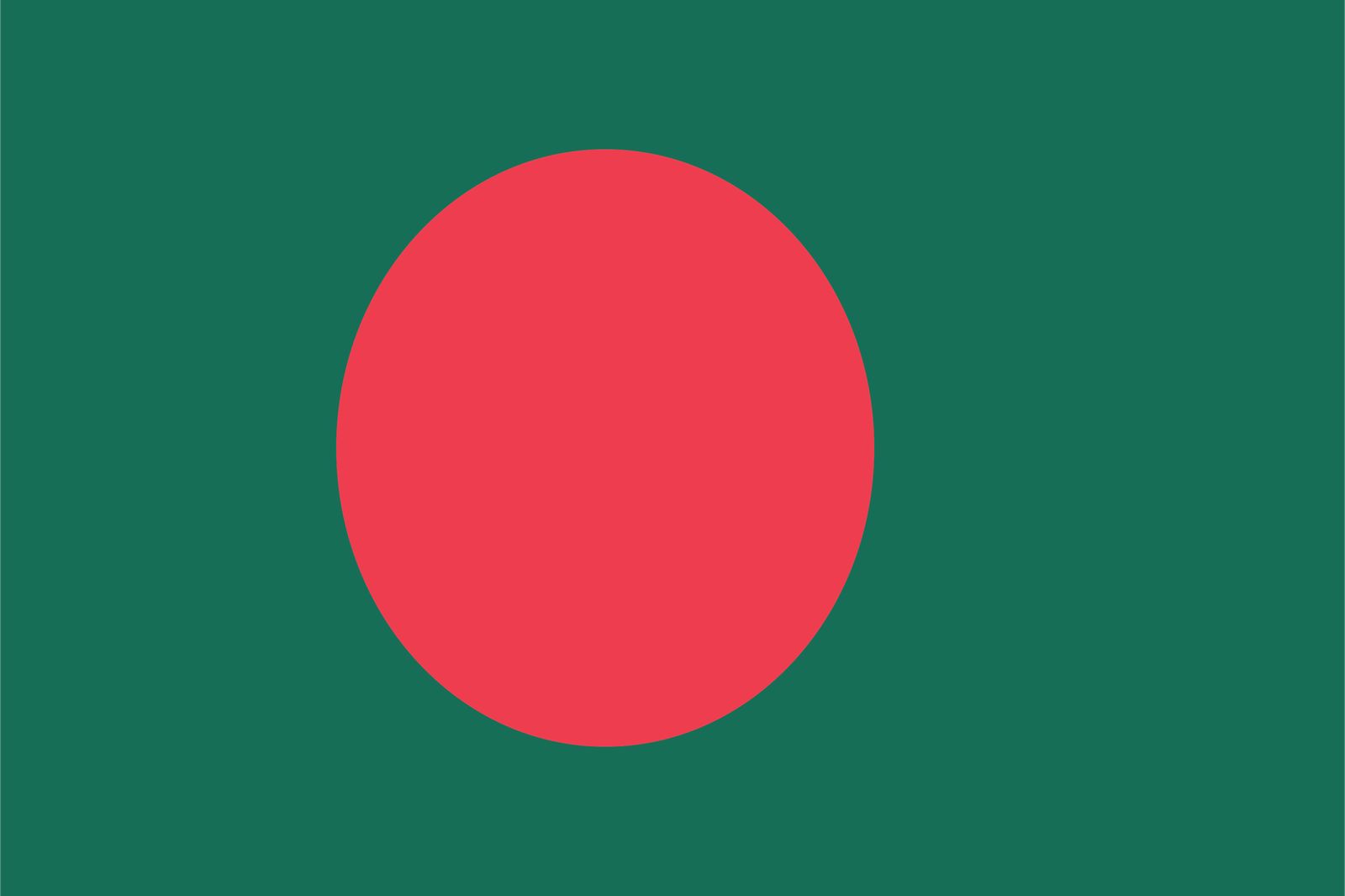 Bangladesh Flagga - Klistermärke