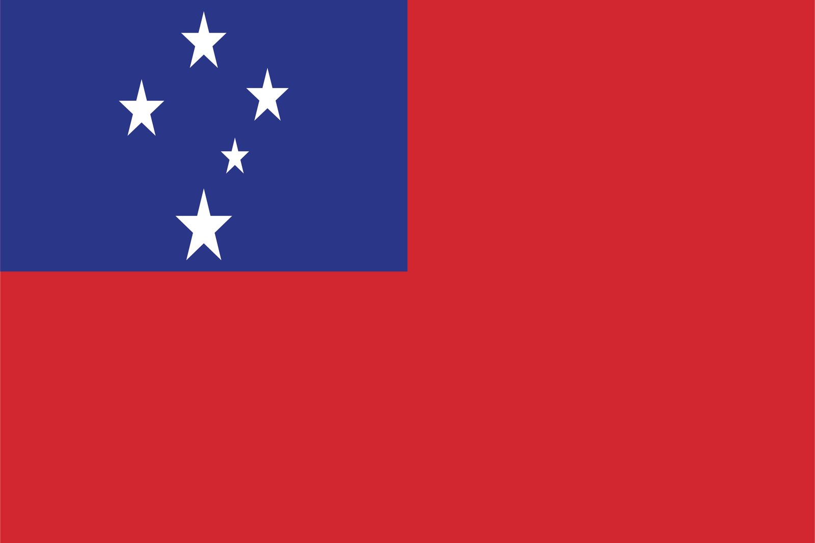 Samoa Flagga - Sticker