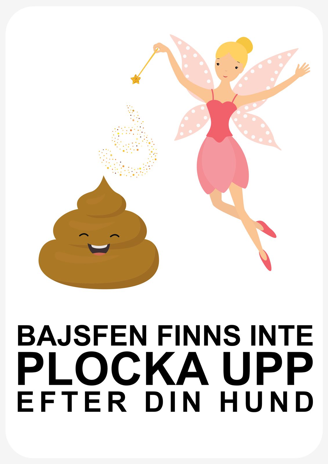 Klistermärke - Bajsfen Finns Inte