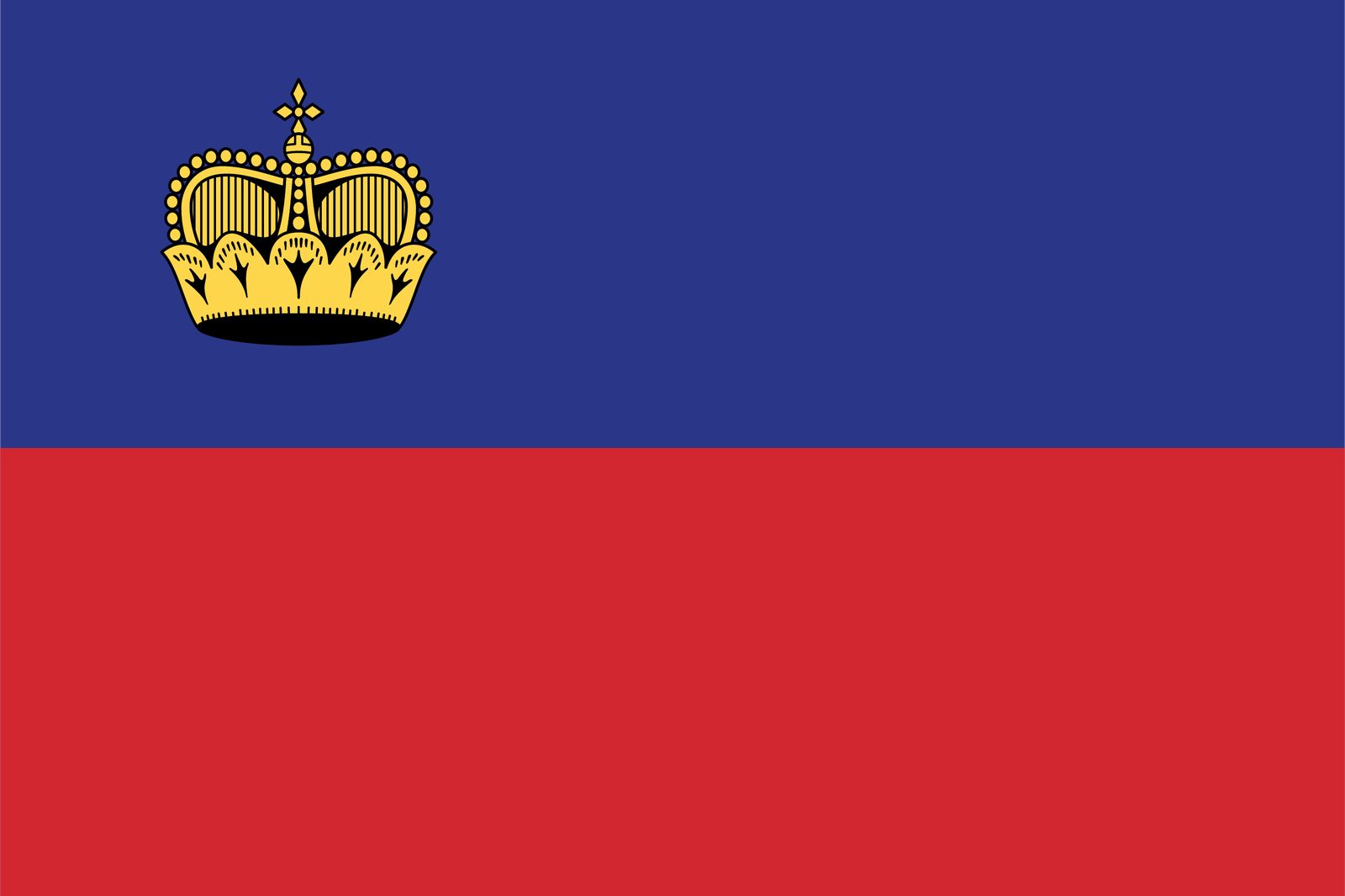 Liechtenstein Flagga - Klistermärke