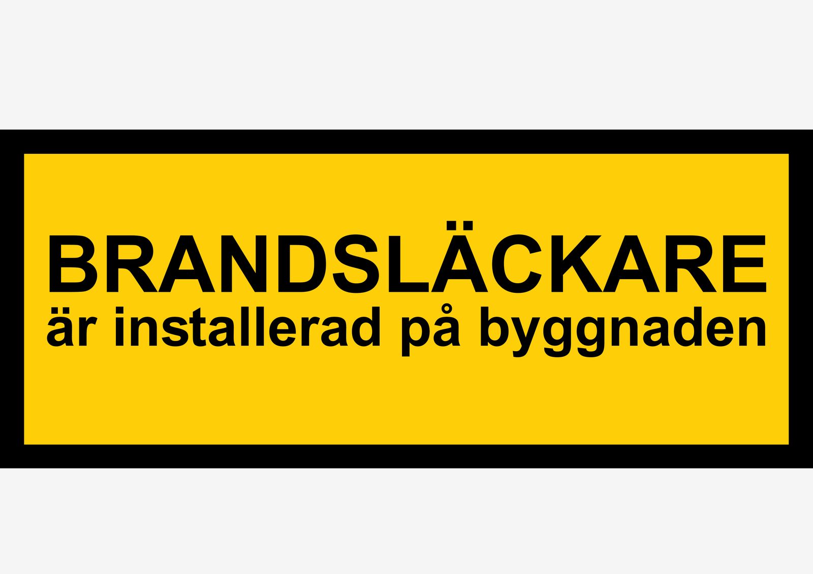 Klistermärke - Varning för brandsläckare