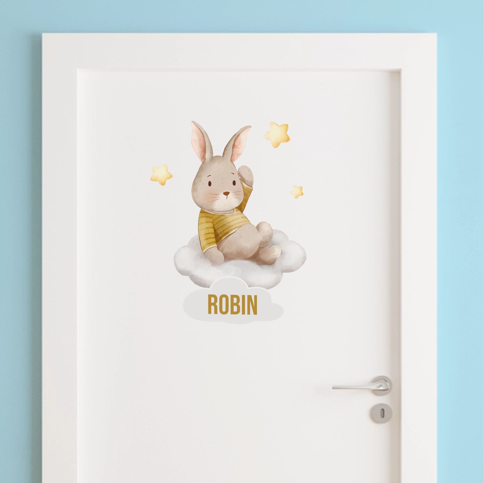 Dörrklistermärke - Söt Kanin Design
