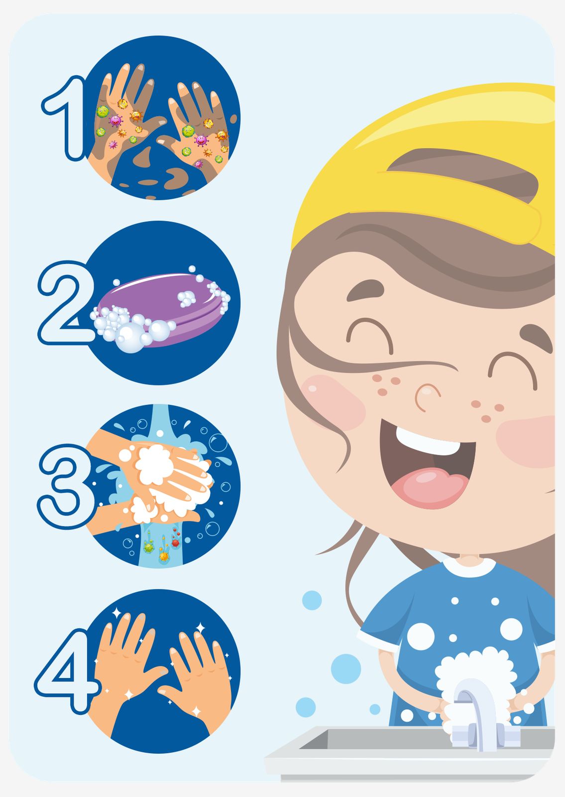 Sticker - Handtvättsinstruktioner