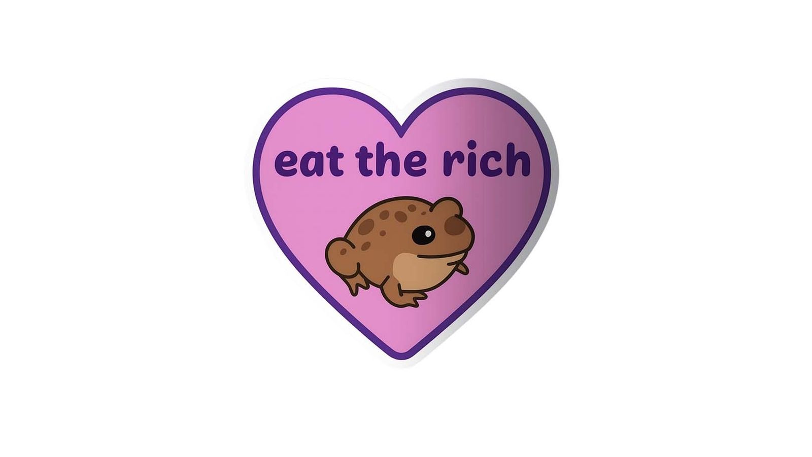 Sticker - Eat the Rich Capybara - 4 Stickers