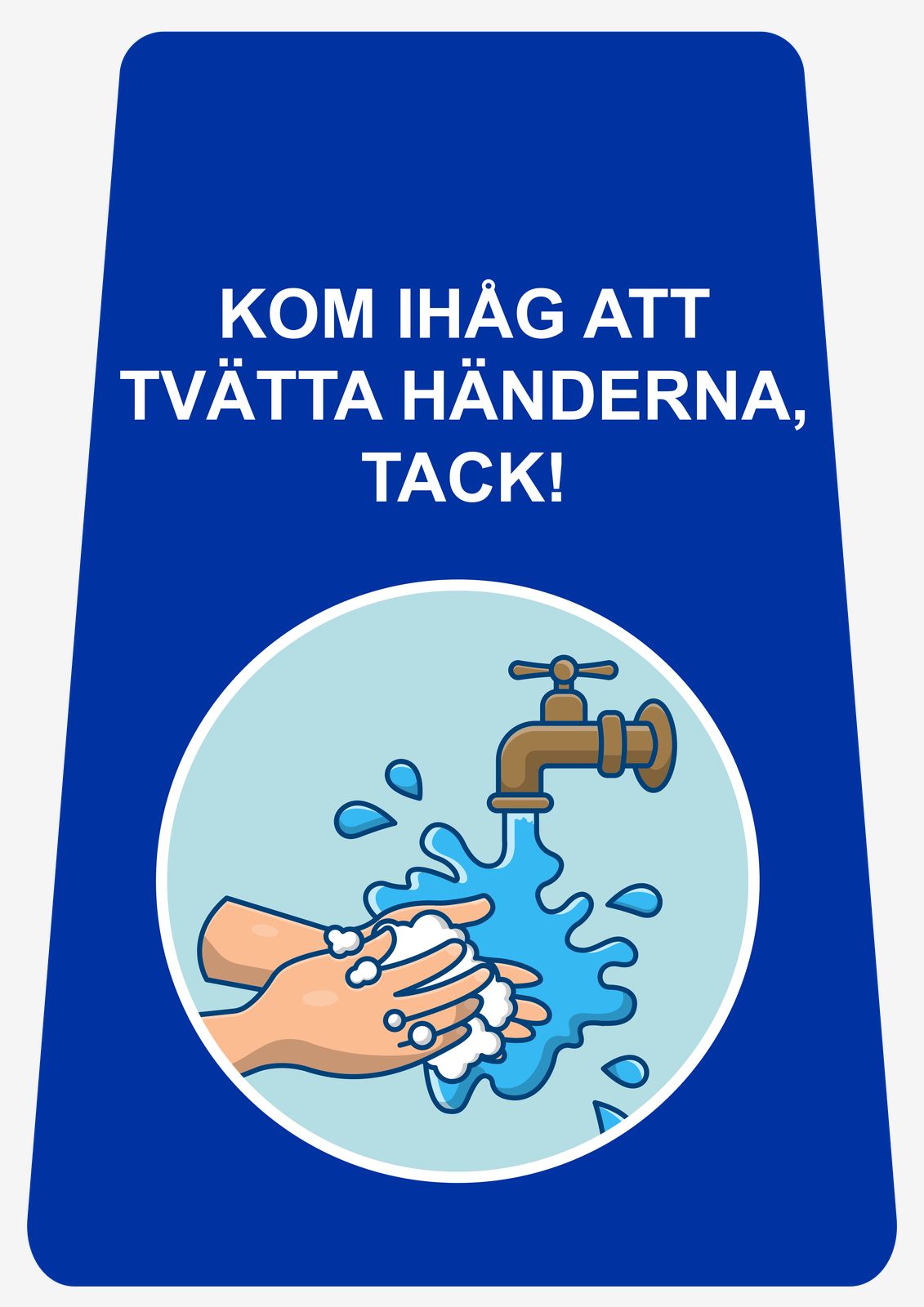 Sticker - Kom ihåg att tvätta händerna