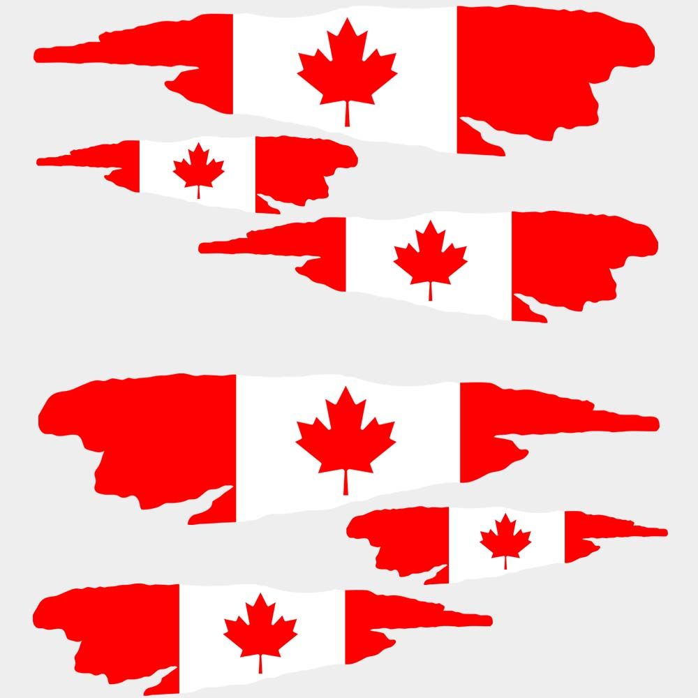 Kanada Flagga - Klistermärke