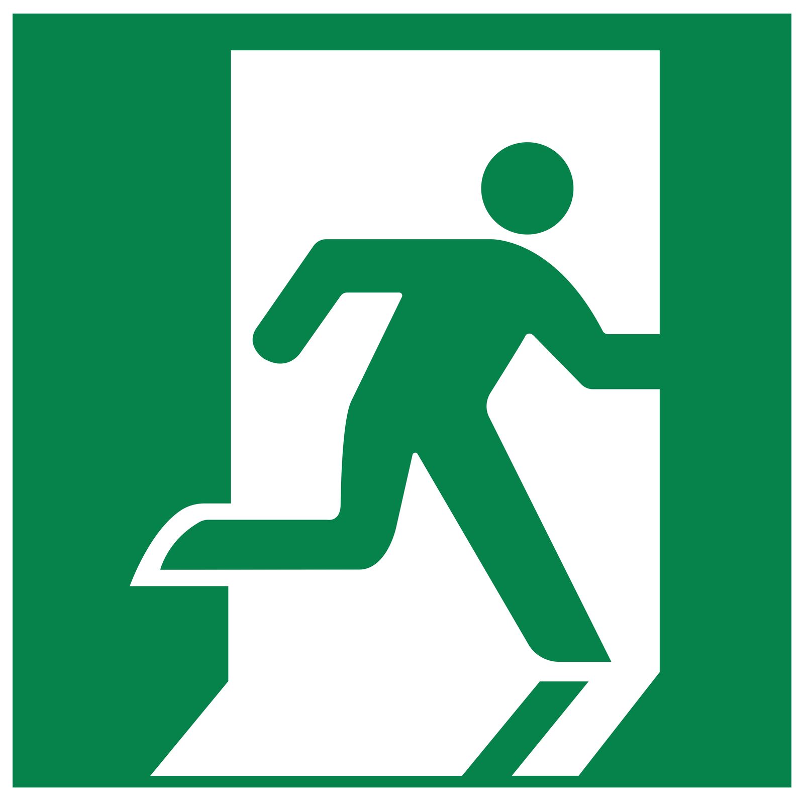 Sticker - Nödutgång
