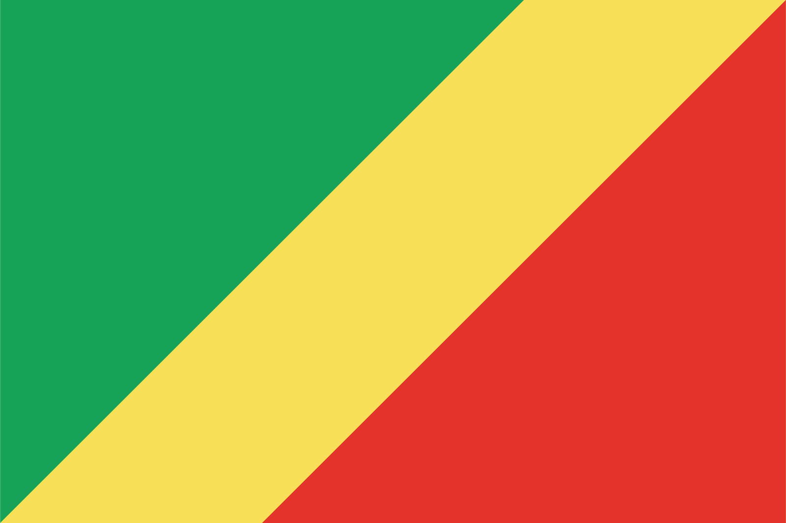 Republiken Kongo-flagga - klistermärke