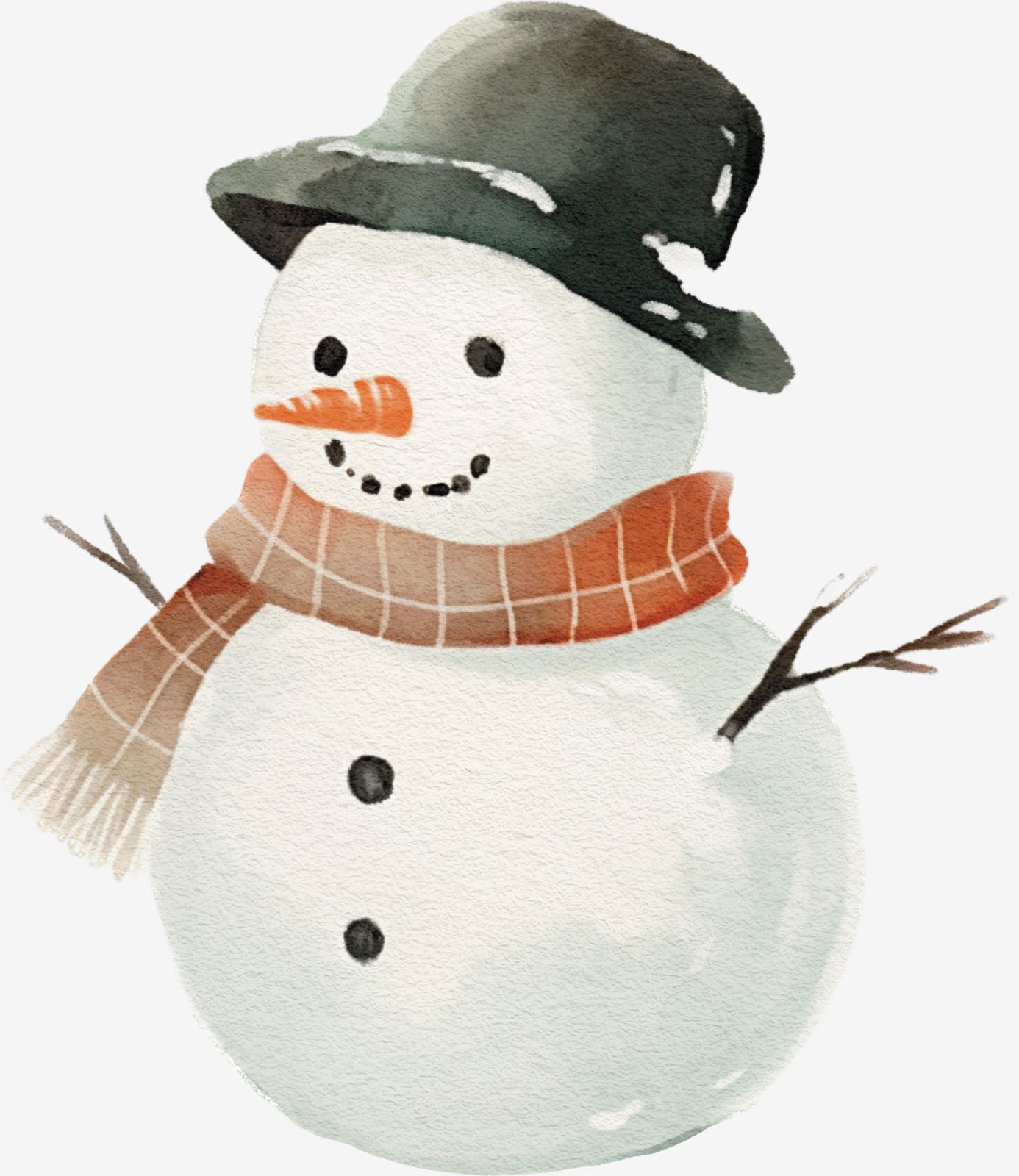 Snögubbe Klistermärke