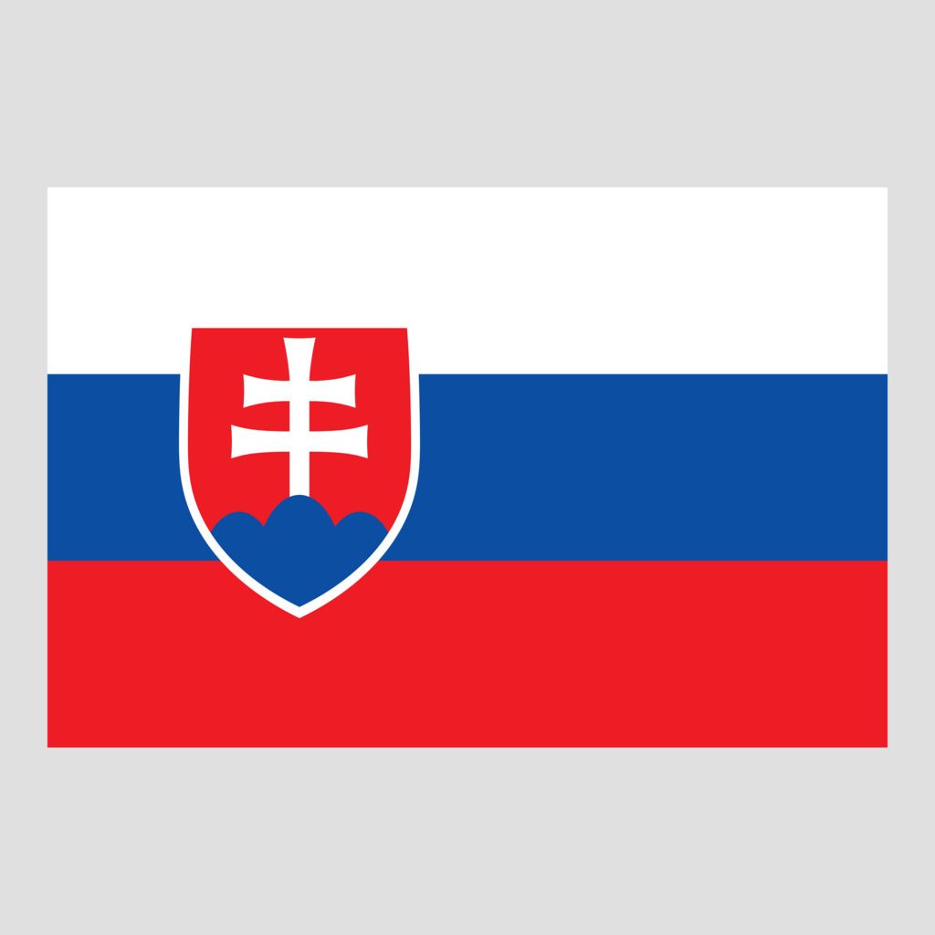 Stickers - Slovakien Flagga
