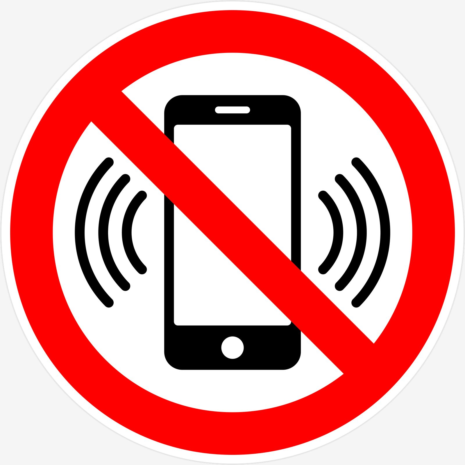 Klistermärke - Inga Mobiltelefoner