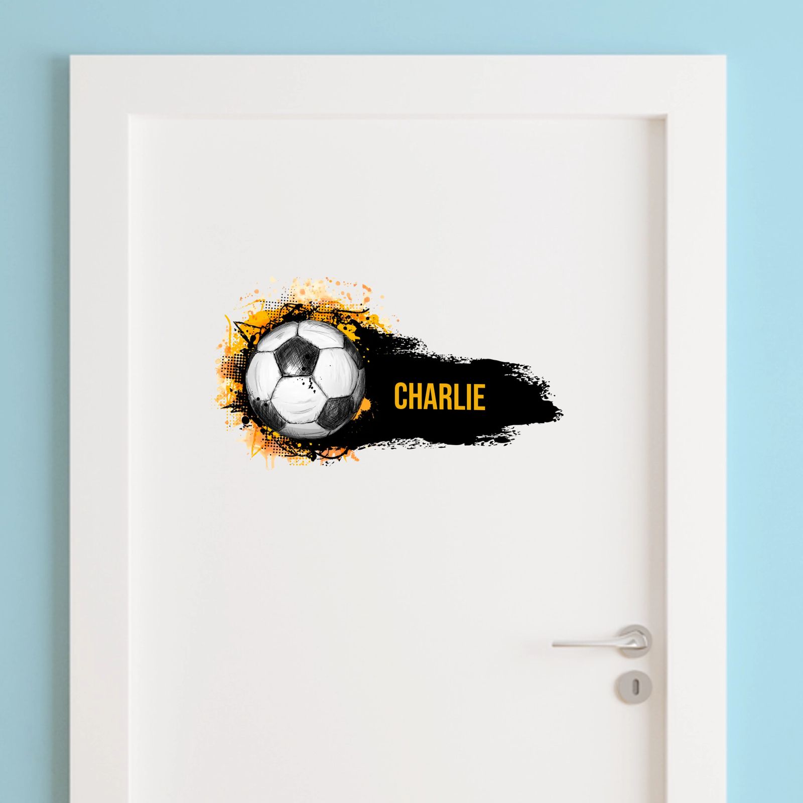 Dörrklistermärke - Fotbollsdesign