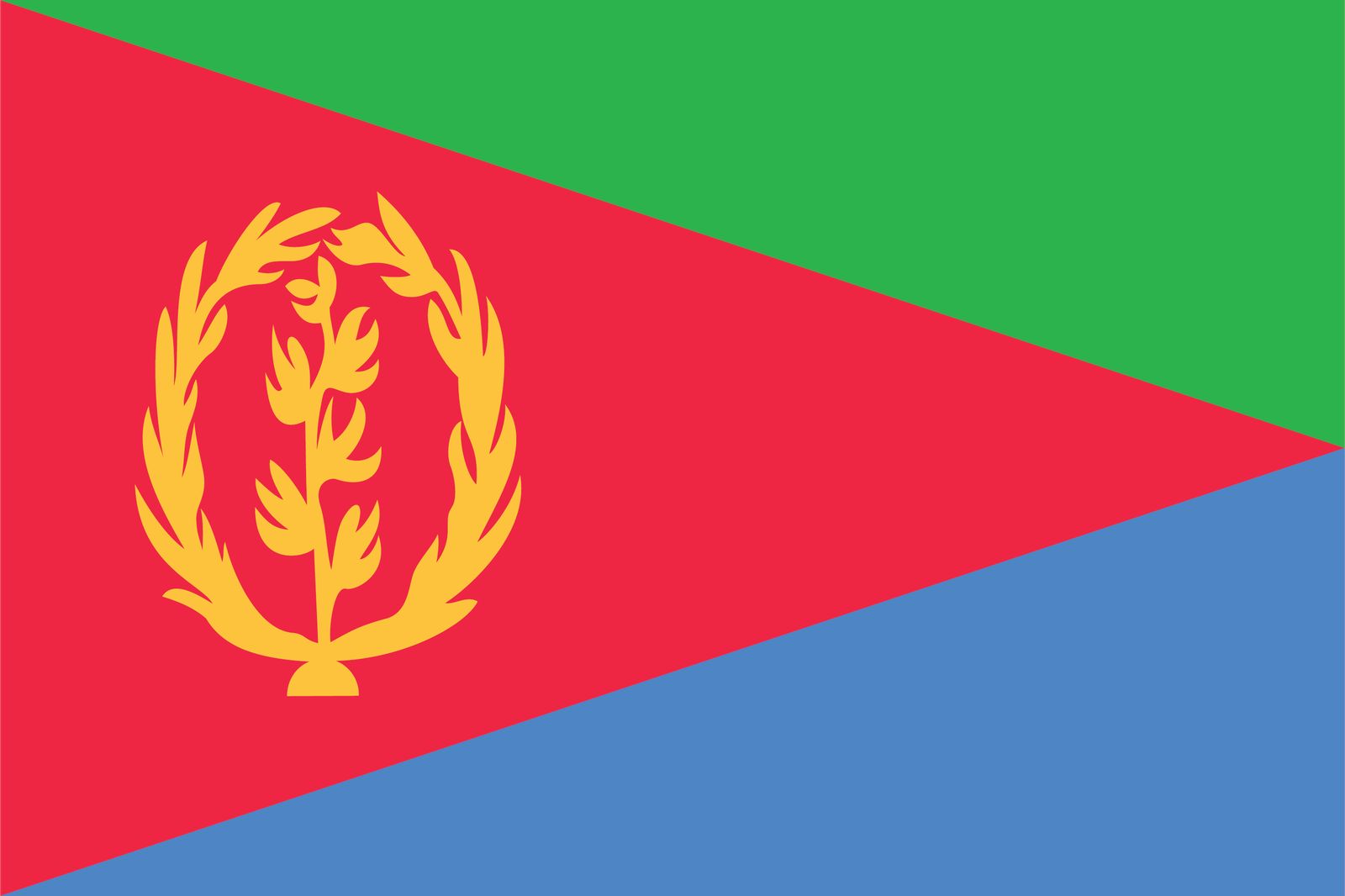 Eritrea Flagga - Klistermärke