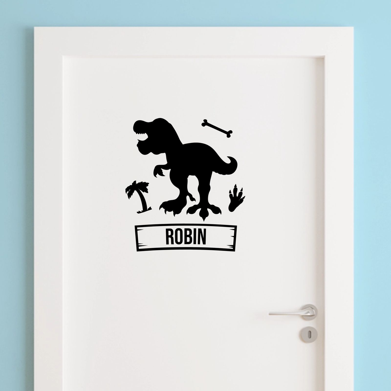 Dörrklistermärke - Dinosaurie Design