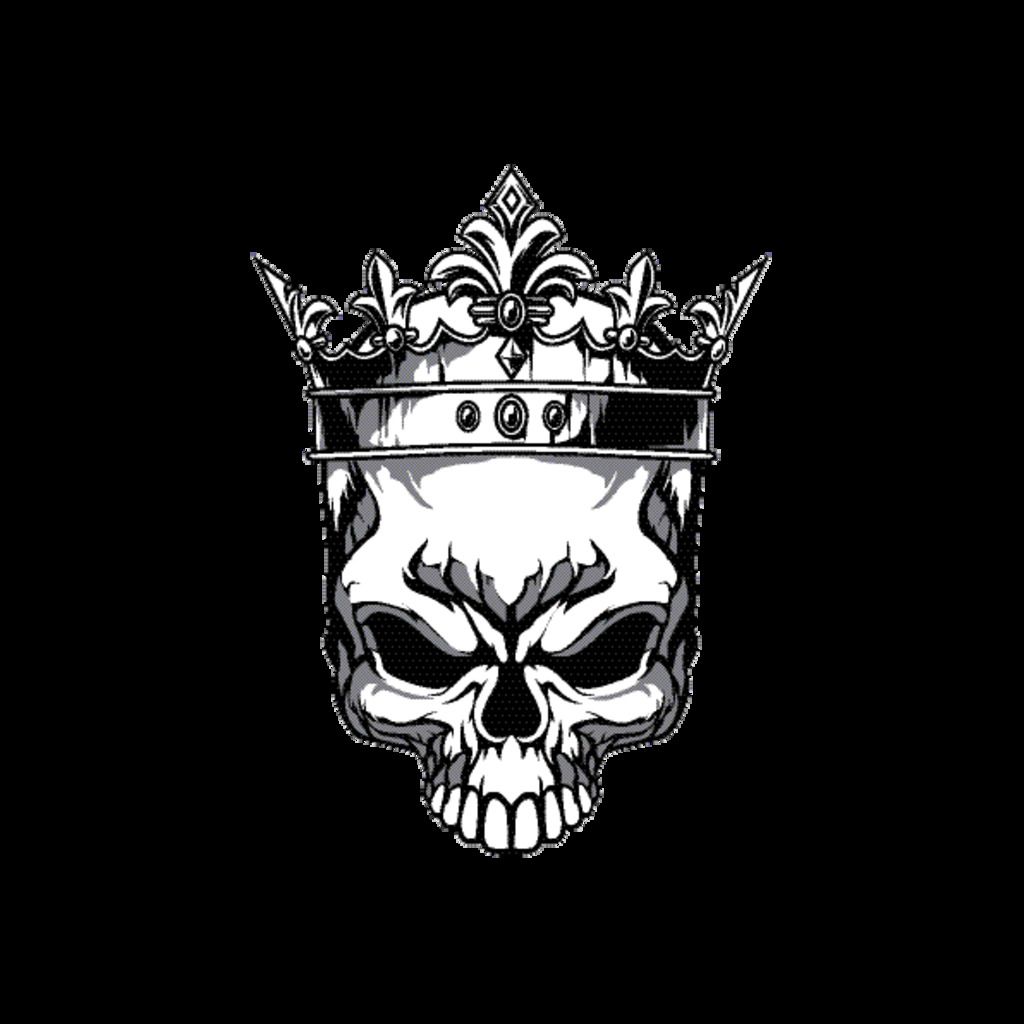 Sticker - Skalle med Krona