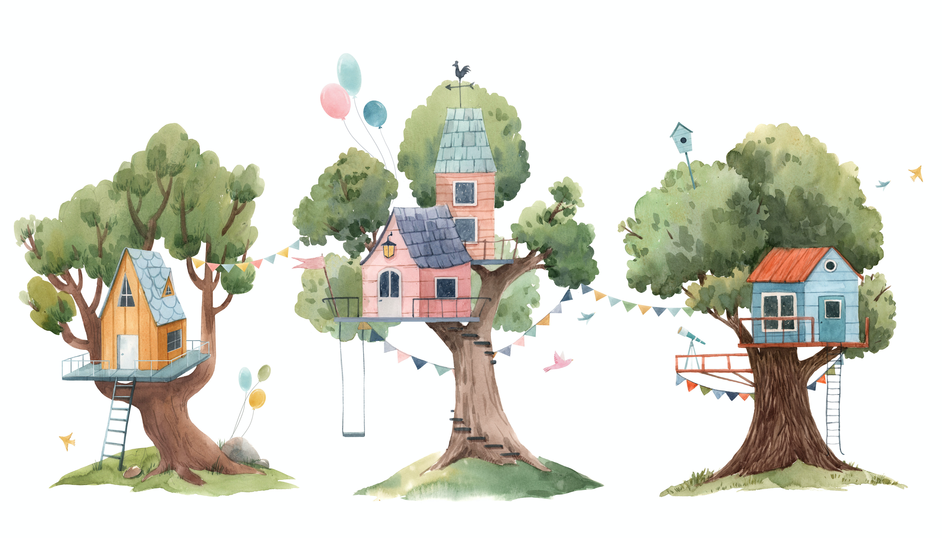 Väggdekal - Trädkoja