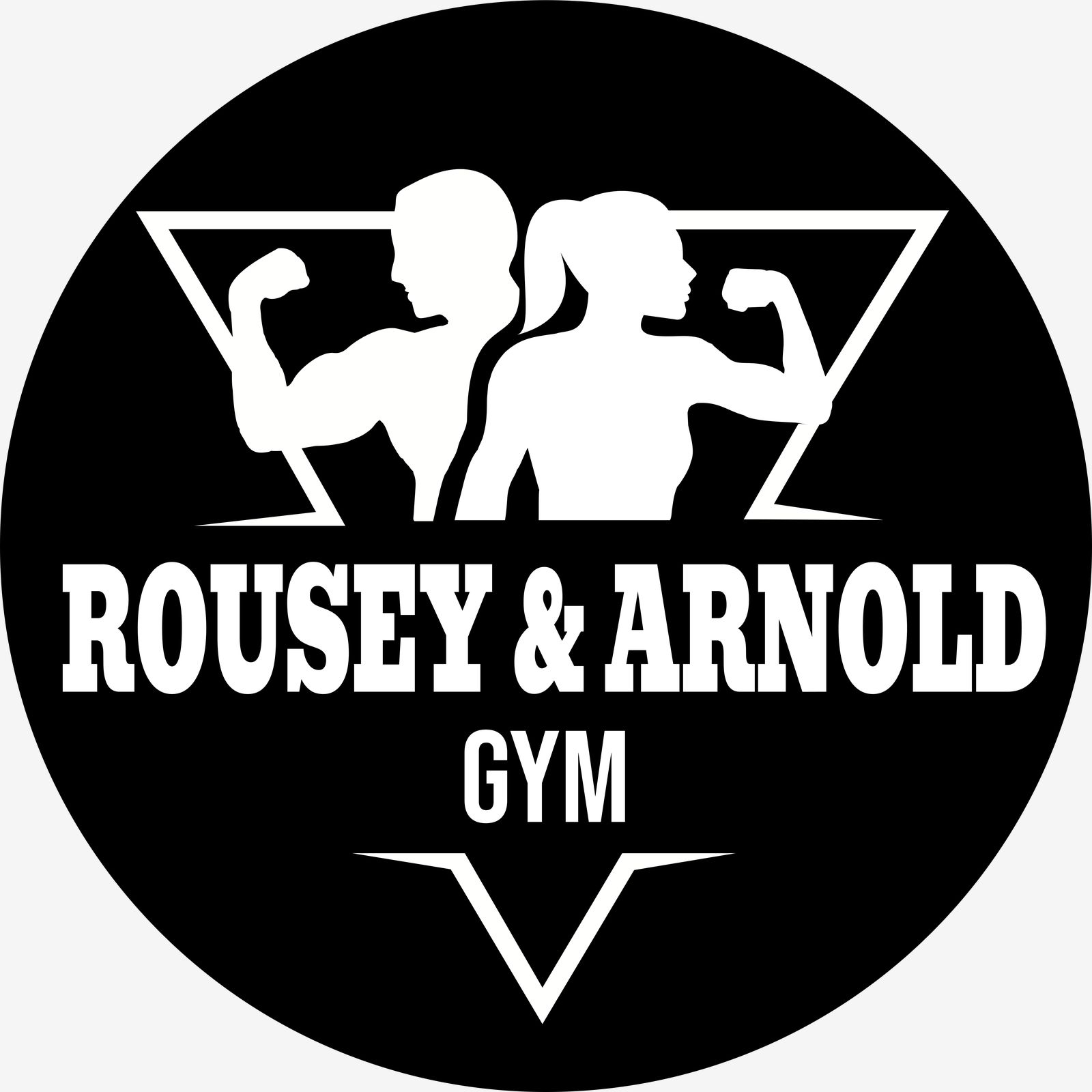 Väggdekal - Gym Silhouette