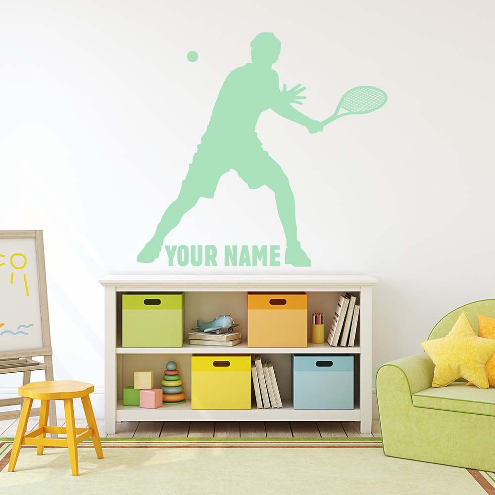 Väggklistermärke / Tennisspelare